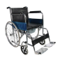 Commode Wheel Chair 608 – Durable Foldable Wheelchair for Elderly & Patients