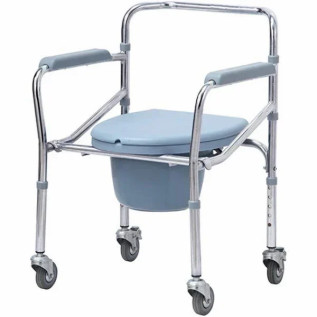 Comfortable Commode Chair 696 portable design for home and hospital