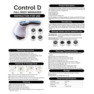 Control D Massager – Electric Body Massager for Pain Relief