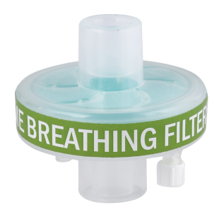 HME breathing filter for airway humidification