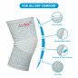 AccuSure K12 Bamboo Yarn 4 Way Stretchable Pain Relief Knee Support