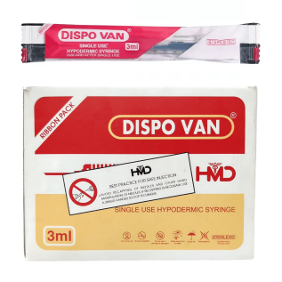 Dispovan Syringe 3ml with Needle –