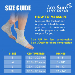 AccuSure Compression Ankle Support Bamboo Yarn