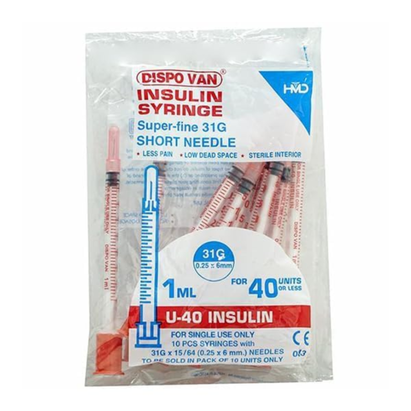 Dispovan Syringe 1 ml Multipack – Safe & Sterile Disposable Medical Syringe