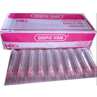 Dispovan 18G 1/2 Needle with disposable syringe needle