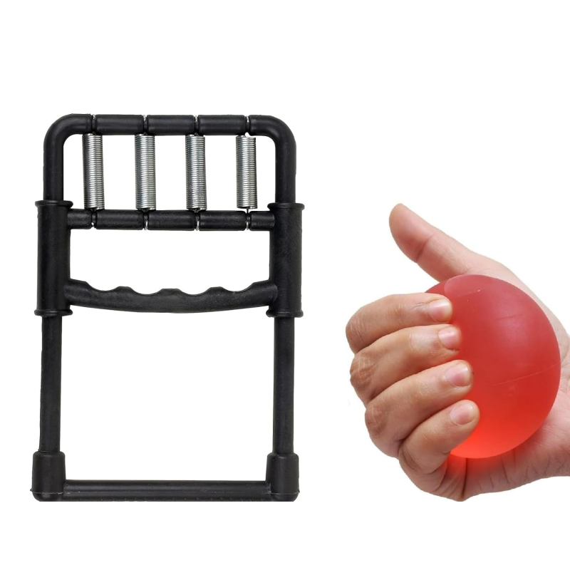 Gel Exercise Ball with Finger Exercise – Hand Therapy, Stress Relief & Grip Strength