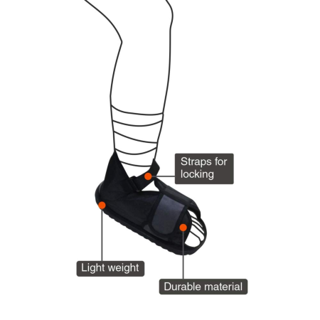 Orthopedic Cast Shoe for Plaster Protection and Mobility