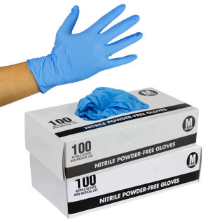 Durable Rossify Nitrile Gloves Blue Pack for healthcare