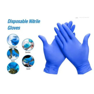 Rossify Nitrile Gloves Blue Pack of 100 | Disposable Gloves