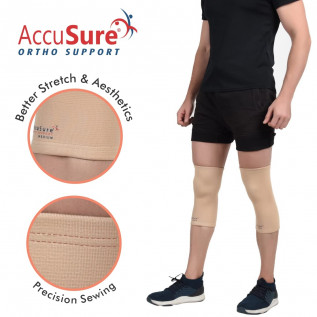 AccuSure Compression Knee Sleeves | Knee Support | Knee Brace | Knee Support for Running Men & Women Eastic