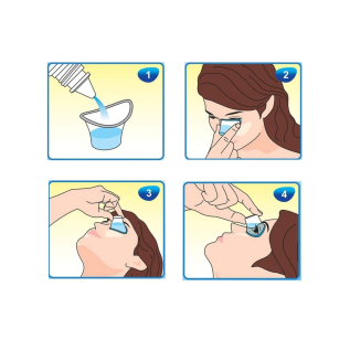 Safe and ergonomic Rossify Eye Wash Cup Pack Of 5 for home use