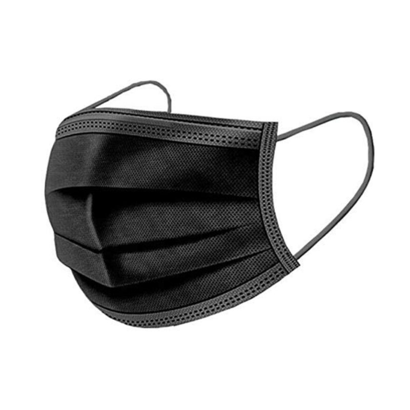 Rossify Black Mask Surgical – Premium 3 Ply Disposable Black Surgical Face Mask