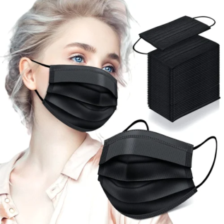 Rossify Black Mask Surgical | Black Surgical Face Mask