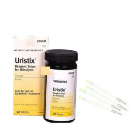 Uristix Urine Test Strips for Protein and Glucose Test Strips – Accurate and Easy Home Health Monitoring