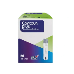 CONTOUR Plus Strips 50 Count pack of diabetes test strips