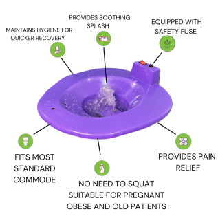 Automatic Sitz Bath Tub for Pain Relief and Hygiene