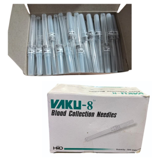Vaku-8 Blood Collection Needle 22Gx25mm – Sterile Needle