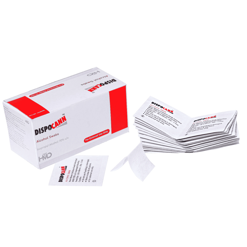 Dispocann Alcohol Swab – Sterile Antiseptic Disposable Swab for Safe and Hygienic Skin Cleaning