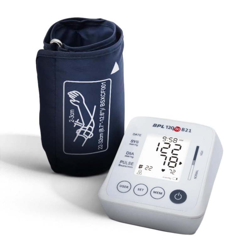 Digital Blood Pressure Monitor B21 by BPL Medical Technologies for Accurate Home & Clinic Use