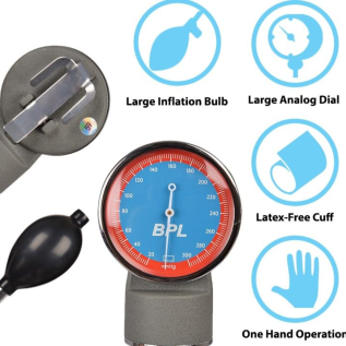 Durable and precise BPL Medical Technologies Aneroid Sphygmomanometer