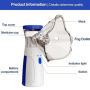 Portable breathing device with mesh technology nebulizer