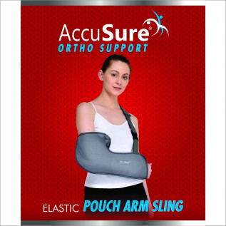 AccuSure Three Layered PU Bonded Fabric Pouch Arm Sling