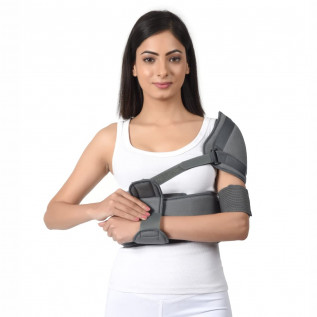 AccuSure Shoulder Immobilizer with Support Brace-Arm Sling-Elastic