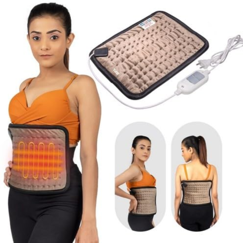 BPL Heating Belt for Pain Relief | Electric Heating Pad for Back, Shoulder & Muscle Pain Therapy