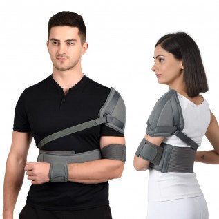AccuSure Shoulder Immobilizer with Support Brace-Arm Sling-Elastic