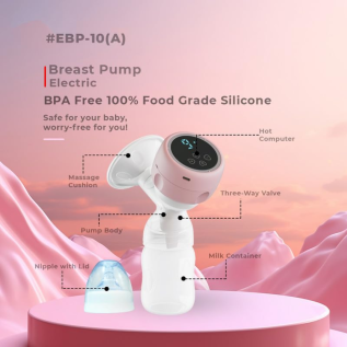 BPA-free electric breast pump for mothers
