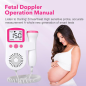 Dr Bright Well Fetal Doppler – Smart Baby Heartbeat Monitor for Home Pregnancy Care