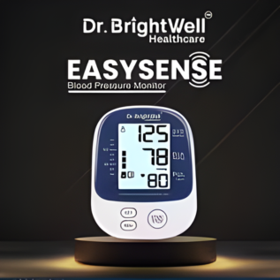 Easy-to-read Dr Bright Well Easysense BP Monitor display