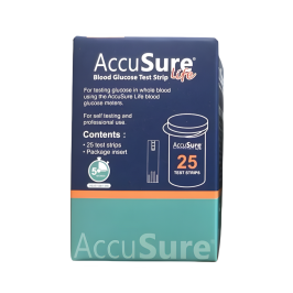 AccuSure Life Glucometer Test Strip for Diabetes Monitoring
