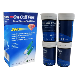 Oncall Plus 200 Test Strips – Blood Glucose Monitoring Strips