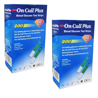Oncall Plus 200 Test Strips – Blood Glucose Monitoring Strips