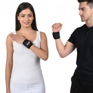 AccuSure Fitness Exercise Wrist Wrap Bands Elastic Sports for Men & Women