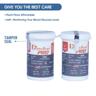 Blood Sugar Testing with Diabascan Strips and Glucometer