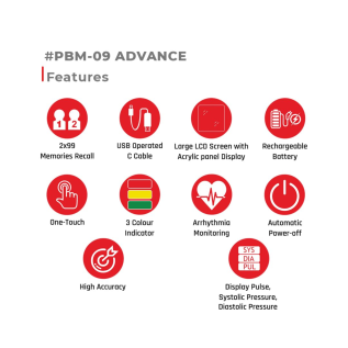 POCT Digital BP Machine with cuff and LCD screen