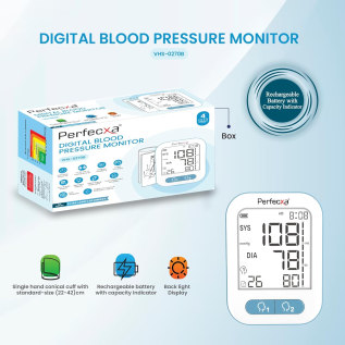Digital BP Machine Perfecxa VHS0270B with large LCD display