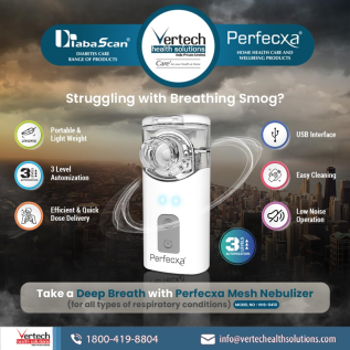 Perfecxa Mesh Nebulizer – Portable Nebulizer Machine