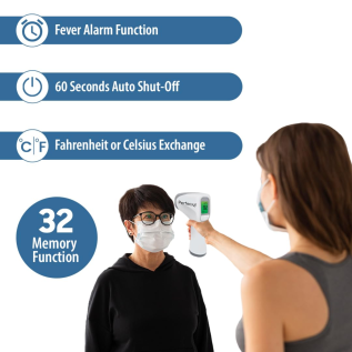 Perfecxa Infrared Forehead Thermometer with LCD display