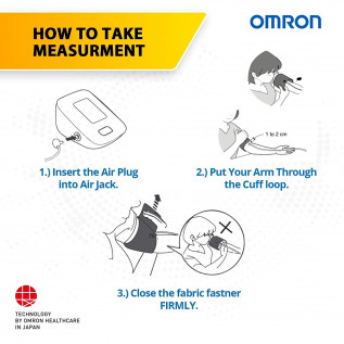 Omron HEM 7121J Fully Automatic Digital Blood Pressure Monitor with Intellisense Technology