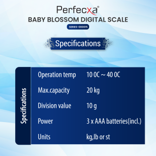 Portable Perfexa Baby Blossom Digital Scale for home and clinic