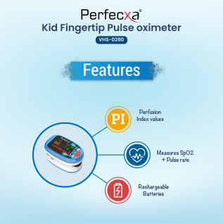 Pediatric Pulse Oximeter Perfexa VHS-0280 with bright OLED display