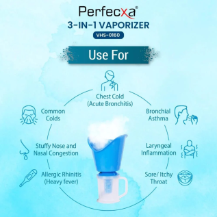 Portable Perfexa Vaporizer 3-IN-1 for Sinus and Skincare