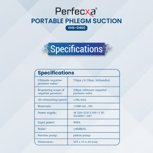 Perfexa Portable Phlegm Suction Machine | Medical Suction