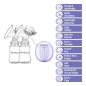Perfexa Intelligent Automatic Electric Double Breast Pump for Nursing Mothers | BPA-Free Comfort Pump VHS-0310