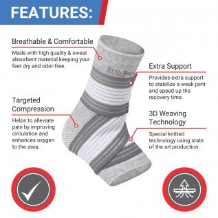 AccuSure Ankle Binder for Women & Men
