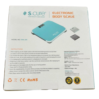 Portable digital weighing scale S Cure Electronic Body Scale SWS 201