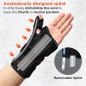 Vissco Wrist Brace with Thumb Support Left – Adjustable Left Wrist Support Brace for Pain Relief & Stability